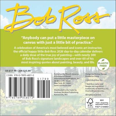 Bob Ross Boxed Kalender 2026 Bob Ross Boxed Kalender 2026