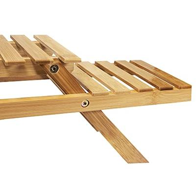 QUVIO Plantenstandaard met 3 planken - Bamboe