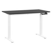 Bureau Homeworx zit/sta handmatig verstelbaar - zwart/wit - 75/118x120x70 cm - thumbnail