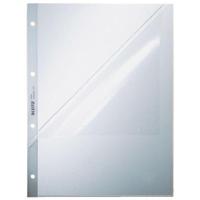 Leitz Premium Showtas A4 geopend, boven en links, 30% gerecycleerd plastic, pak van 100 stuks - thumbnail