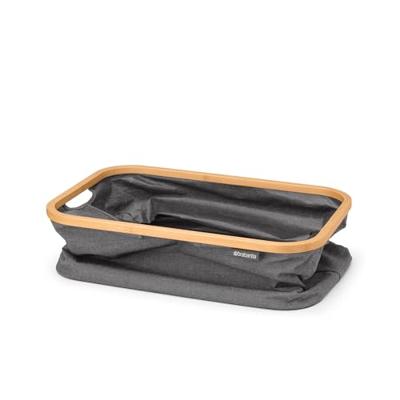Brabantia Wasmand Opvouwbaar 40L Pepper Black/Bamboe Brabantia Wasmand Opvouwbaar 40L Pepper Black/Bamboe