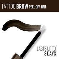 Maybelline Tattoo Brow Peel-Off Gel - 3 Dark Brown - Bruin - Langhoudende Peel-Off Wenkbrauwgel - thumbnail