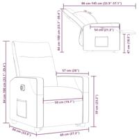 Sta-op-stoel elektrisch verstelbaar stof bruin - thumbnail
