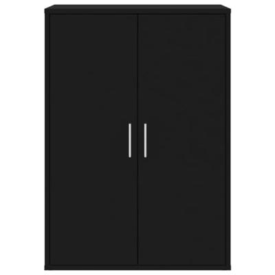 Dressoirs 2 st 60x31x84 cm bewerkt hout zwart