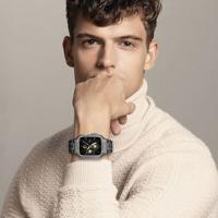 Ultra Protective Stainless Steel band - Zwart - Geschikt voor Apple watch 44mm - thumbnail