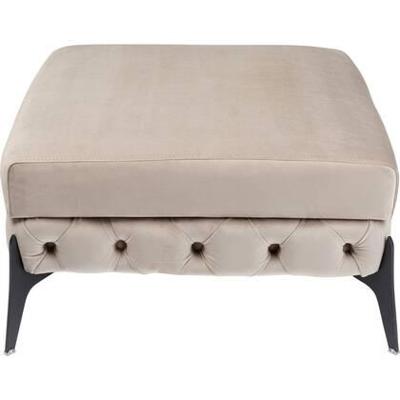 Kare Hocker Bellissima Velvet Taupe 80cm