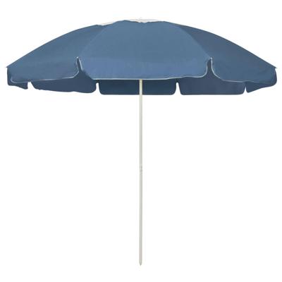 VidaXL Strandparasol 240 cm blauw