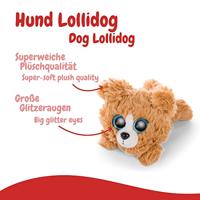Nici glubschis pluchen knuffel liggende hond lollidog, 15cm - thumbnail