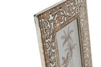 Fotolijsten Home ESPRIT Wit Natuurlijk Kristal Mangohout Indiaas 26,5 x 2 x 31,5 cm - thumbnail