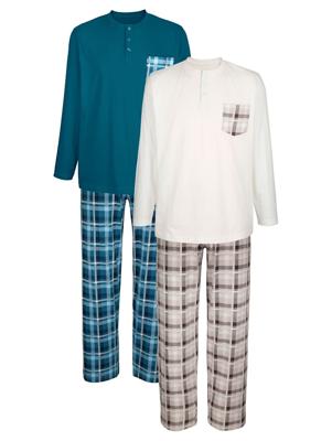 Pyjama's BABISTA 1x petrol, 1x beige