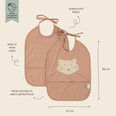 Trixie Slabbertjes Waterproof set van 2 Mrs. Cat