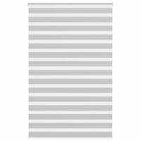 Zebra rolgordijn 145x230 cm stofbreedte 140,9 cm lichtgrijs - thumbnail