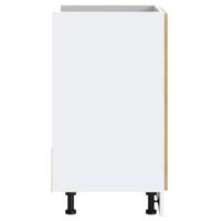 Spoelbakonderkast Porto 80x46x81,5 cm hout artisanaal eiken - thumbnail