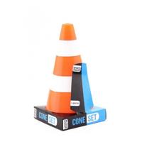 Sports Active oranje witte pylonnen, 4st. - thumbnail