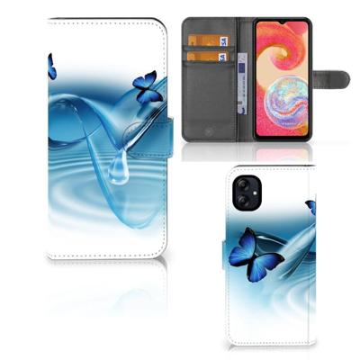 Samsung Galaxy A04e | Telefoonhoesje | Met pasjeshouder | Vlinders