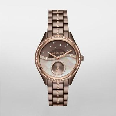 Michael Kors Dameshorloge Lauryn Celestial Pavé Sable-Tone Three MK3757