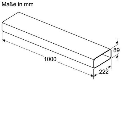 Bosch HEZ9VDSM2 vlakke rechte buis 1000 mm