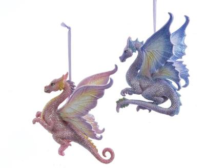 Ornament pvc fantasiedraken h10 5 cm Kurt S. Adler - Kurt s adler