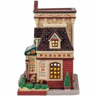 Lemax cozy café verlicht kersthuisje Caddington Village 2024 - thumbnail