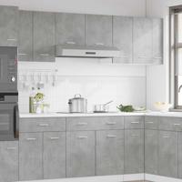 Hangkast 30x31x60 cm bewerkt hout betongrijs - thumbnail