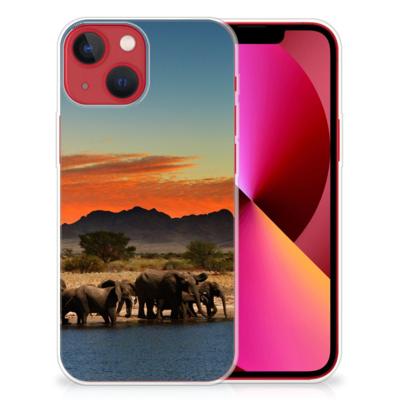 Apple iPhone 13 | TPU Hoesje | Olifanten Apple iPhone 13 | TPU Hoesje | Olifanten