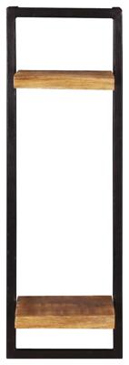 Artistiq Wandrek 'Tava' Mangohout en metaal, 75 x 25cm