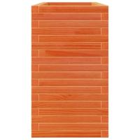 Plantenbak 110x40x68,5 cm massief grenenhout wasbruin - thumbnail