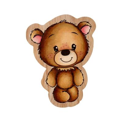 Creative Craftlab • friendz rubber stamp wooden ted standing