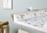 Rotho Aankleedkussen Bosdieren 50x70 cm Wit - thumbnail