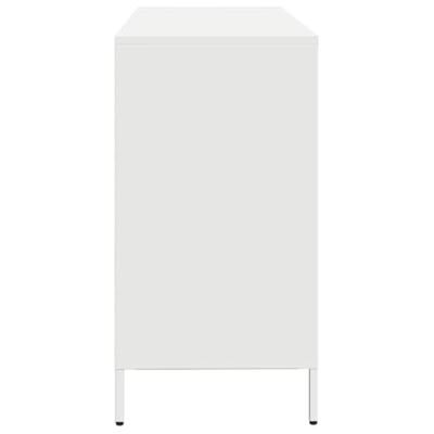 Dressoir 135x39x73,5 cm koudgewalst staal wit