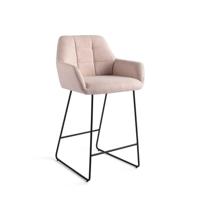 Jesper Home Noto barkruk H65 Petal Pink slide black - thumbnail