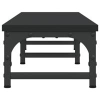 VidaXL Monitorstandaard 105x23x15,5 cm bewerkt hout zwart - thumbnail
