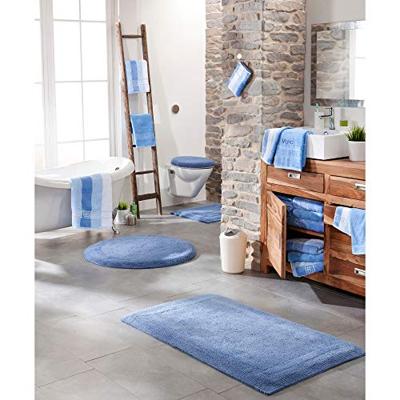 Cawö Cawö Noblesse Uni Badhanddoek Lichtblauw