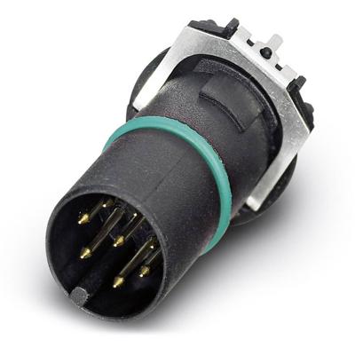 Phoenix Contact 1457568 Sensor/actuator inbouwconnector M12 Aantal polen (sensoren): 8 Stekker, inbouw 100 stuk(s)
