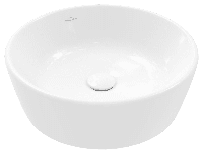 Villeroy & Boch Architectura waskom 45x45x15.5cm - Rond zonder overloopgat Wit Alpin glans Ceramic 5a254601 Villeroy & Boch Architectura waskom 45x45x15.5cm - Rond zonder overloopgat Wit Alpin glans Ceramic 5a254601