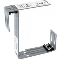 Balkonhaak set type D steengrijs - 2 stuks - thumbnail