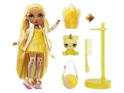 Rainbow High Fashion pop met slijmset en huisdier - Sunny (geel) - 28 cm glitterpop met slijmset en huisdier - thumbnail