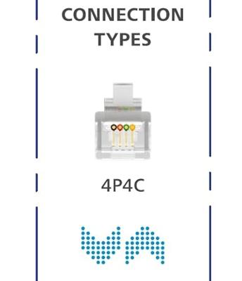 Hama Telefoon (analoog) Aansluitkabel [1x RJ10-stekker 4p4c - 1x RJ10-stekker 4p4c] 1.5 m Zwart