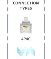 Hama Telefoon (analoog) Aansluitkabel [1x RJ10-stekker 4p4c - 1x RJ10-stekker 4p4c] 1.5 m Zwart - thumbnail