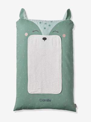 Personaliseerbare aankleedkussenhoes HERT groen, bedrukt Personaliseerbare aankleedkussenhoes HERT groen, bedrukt