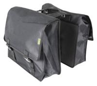 Dresco Super shopper dubbele fietstas 50 liter nylon zwart - thumbnail
