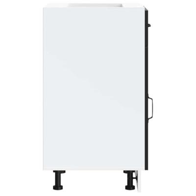 Keuken onderkast Kalmar bewerkt hout zwart Keuken onderkast Kalmar bewerkt hout zwart