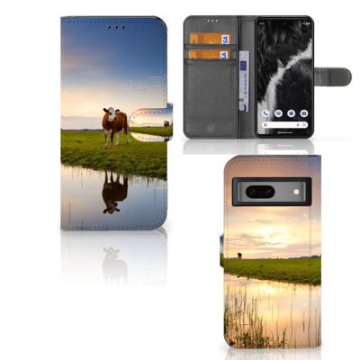 Google Pixel 7 | Telefoonhoesje | Met pasjeshouder | Koe