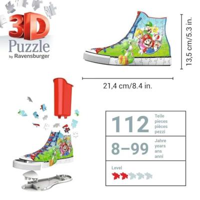 Ravensburger - 3d puzzel - sneaker super mario
