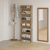VidaXL Schoenenkast 2 pcs artisan eiken 60 x 18 x 90 cm bewerkt hout - thumbnail
