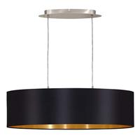 Eglo Landelijke hanglampMaserlo 78cm zwart met goud - 31611 - thumbnail
