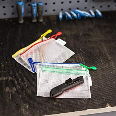 Opbergtas Tarifold met rits 235x165mm PVC blauw | 8 stuks