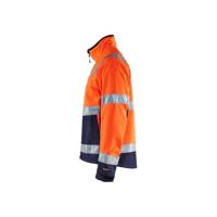 Blåkläder Softshell jack High-Vis 49002517 | High Vis Oranje/Marineblauw | Maat XXL - 7330509445983 - thumbnail
