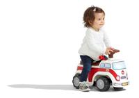 Vintage minivandrager met stoel die open kan en stuurwiel met claxon - thumbnail