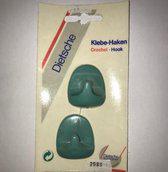 Universele handdoekhaken zelfklevend (setje van 2) groen